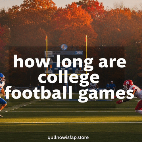 how long are college football games