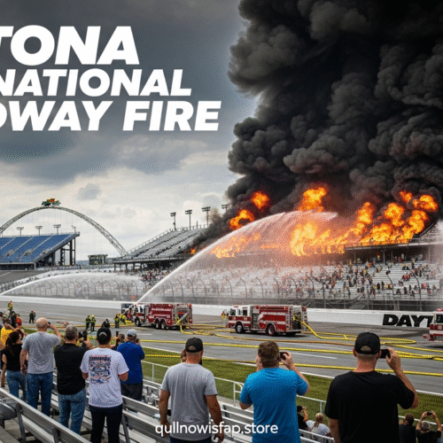 daytona international speedway fire