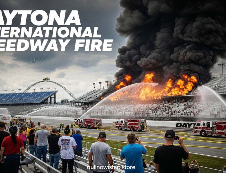 daytona international speedway fire