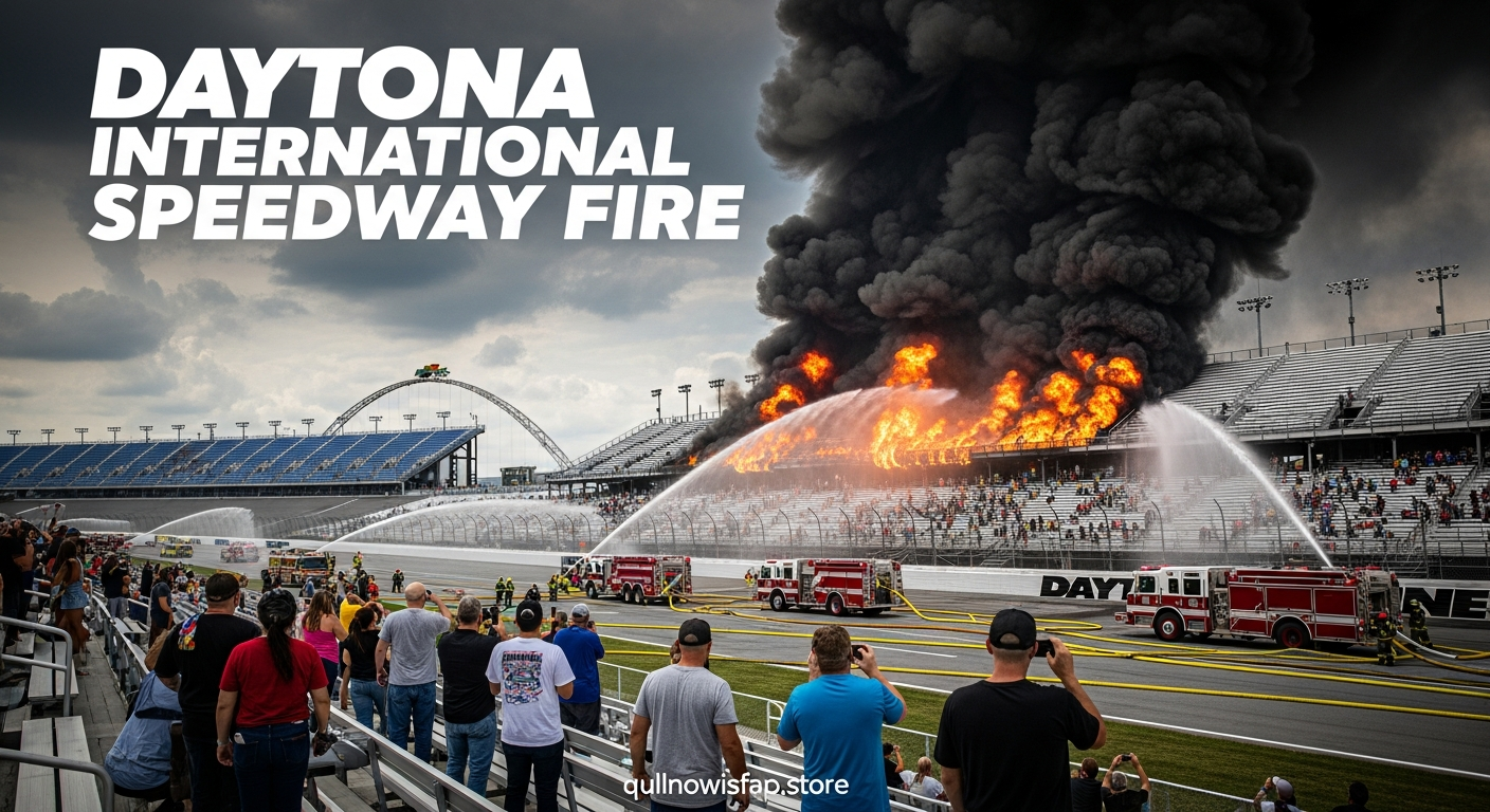 daytona international speedway fire